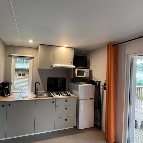 Stacaravan 4 personen - Stacaravan Tilleul - extra personen mogelijk tegen betaling, neem contact op met de camping