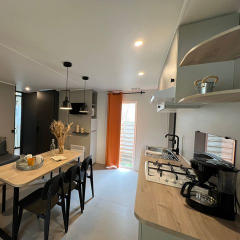 Mobilheim 6 personen - Mobilheim Eiche - 3 Schlafzimmer - zusätzliche Personen gegen Aufpreis möglich, kontaktieren Sie den Campingplatz