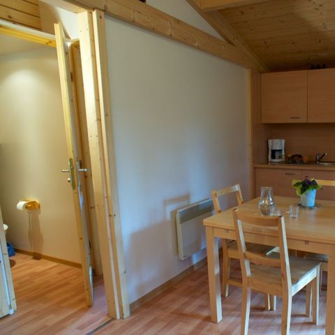 Chalet 4 personen - Chalet Sapin - 2 Zimmer - zusätzliche Personen gegen Aufpreis möglich, kontaktieren Sie den Campingplatz