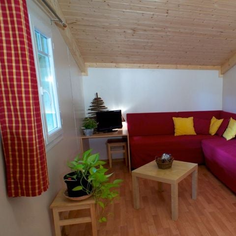 Chalet 4 personnes - Sapin - 2 chambres - Personnes supplémentaires possible en supplément - Contacter le camping