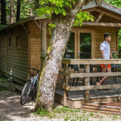Chalet 4 personen - Chalet Epicéa - 2 Zimmer - zusätzliche Personen gegen Aufpreis möglich, kontaktieren Sie den Campingplatz