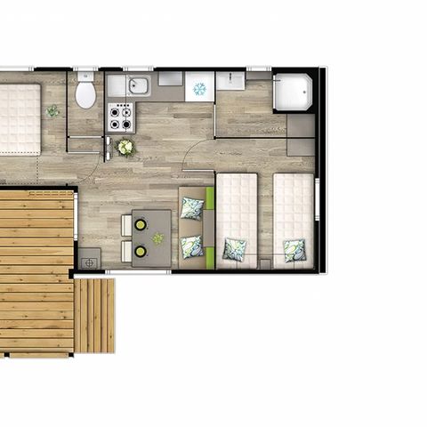 Mobile home 5 persons - Malaga Duo