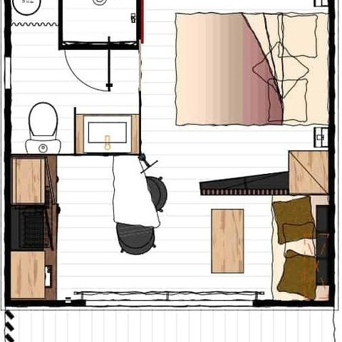 Chalet 2 persons - Cashew