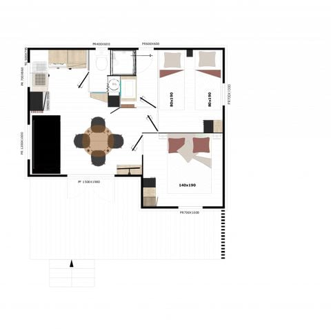 Chalet 4 Personen - Zimt