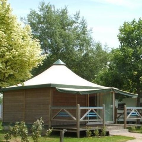 Glamping tent 5 persons - 25m² Bengali canvas bungalow