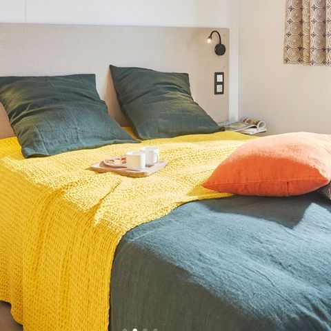 Stacaravan 6 personen - Stacaravan met 2 slaapkamers 30m