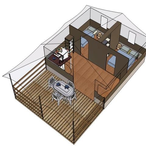 Tent 5 persons - FREELODGE