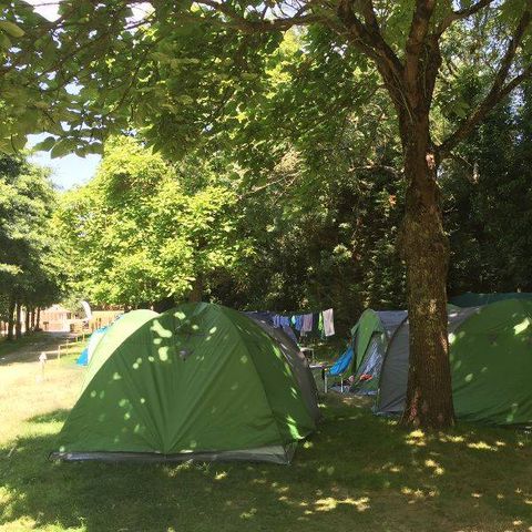 Kampeerplaats - Standplaats (tent of caravan of camper of bestelwagen + 1 voertuig + 2 personen)