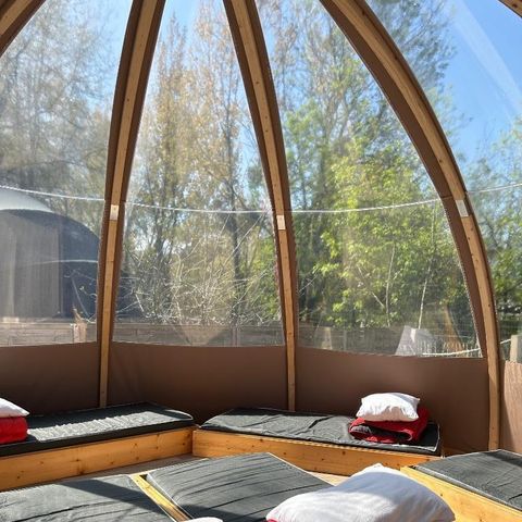 Hébergement 8 personnes - Bulle transparente - Sans sanitaires