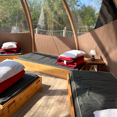 Hébergement 8 personnes - Bulle transparente - Sans sanitaires