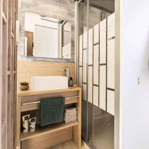 Mobile home 6 persons - Mobile-home PREMIUM 4 Rooms 6 People Air-conditioned + TV 2 Bathrooms