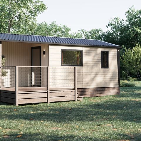 Mobilheim 5 Personen - Mobilheim Select TV LV Clim Plancha - 2 Zimmer - 4 Erwachsene + 1 Kind