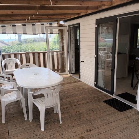 Mobilheim 6 Personen - Komfort Meerblick - 3 Zimmer