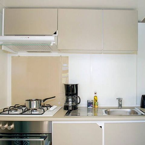 Stacaravan 6 personen - Comfort | 3 slaapkamers | 6 pers | Verhoogd terras | Airconditioning