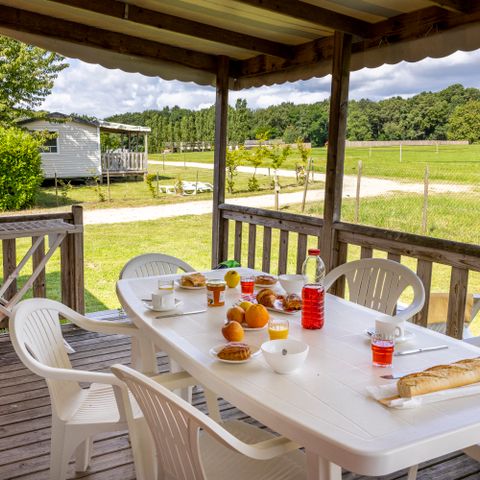 Stacaravan 6 personen - Stacaravan Family TV Clim Wifi - 3 slaapkamers - 6 personen