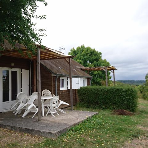 CHALET 7 personas - Chalet 35m² (2 habitaciones) terraza cubierta - Le Parc des Coteaux 800m del camping 5/7 pers