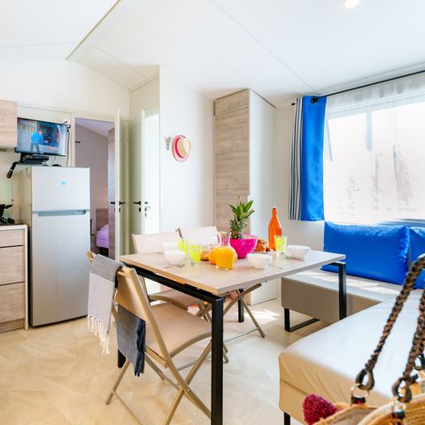 Stacaravan 5 personen - Mobile-home Club 5 27m² - 2 kamers + Televisie