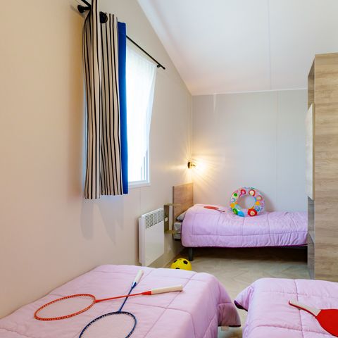 Stacaravan 5 personen - Mobile-home Club 5 27m² - 2 kamers + Televisie