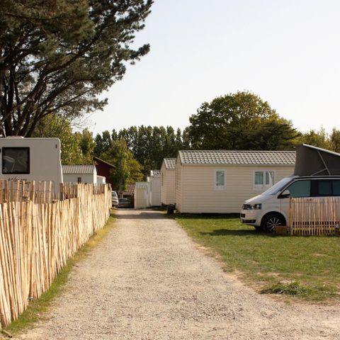 Kampeerplaats - Comfort pakket met elektriciteit: 1 auto + 1 tent of 1 caravan of 1 camper