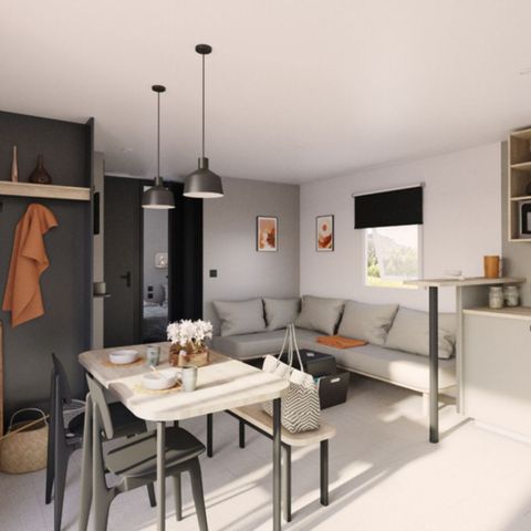 Stacaravan 6 personen - Comfort stacaravan 6 personen 3 slaapkamers 2 badkamers