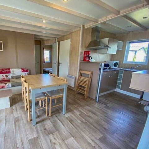 Mobilheim 6 Personen - Mobilheim 3 Zimmer 6 Pers. halboffene Terrasse TV