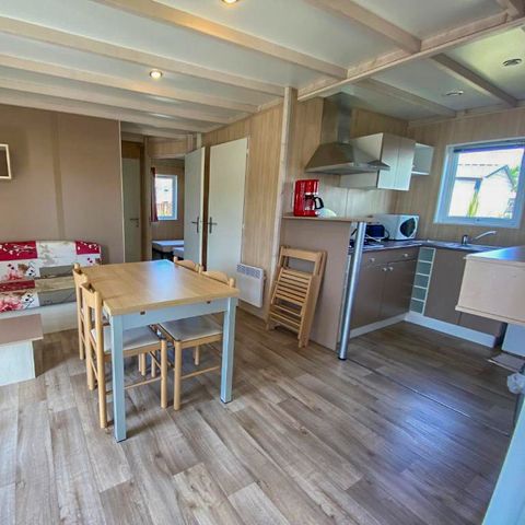 Mobilheim 6 Personen - Mobilheim 3 Zimmer 6 Pers. halboffene Terrasse TV