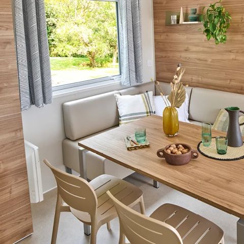 Mobilheim 6 Personen - Mobil Home Aqua 3Zi 6Pers Terrasse Halbüberdacht TV