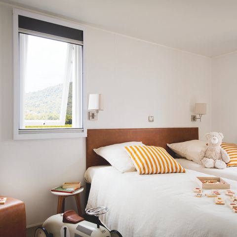 Mobilheim 4 Personen - Cottage premium 2 Schlafzimmer 2 Badezimmer, TV, überdachte Terrasse