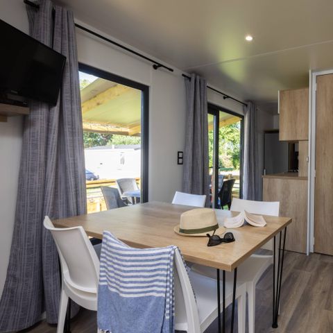 Mobilheim 6 personen - Cottage 3 Zimmer TV Komfort überdachte Terrasse