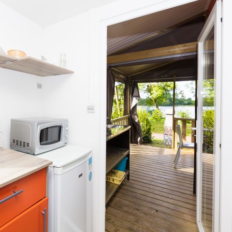 Lodge 4 personen - Mobilodge 2 Zimmer - überdachte Terrasse