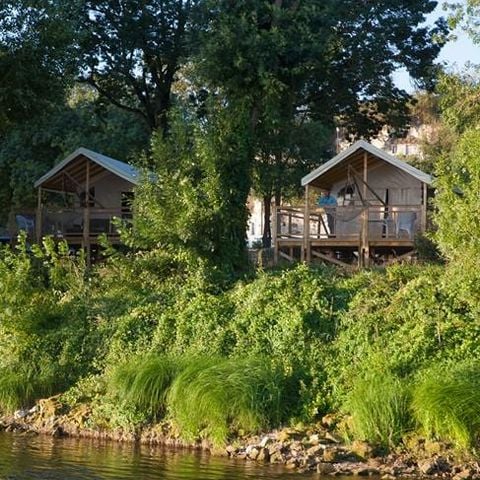 Safaritent 4 personen - Ecolodge (op palen) zonder sanitair