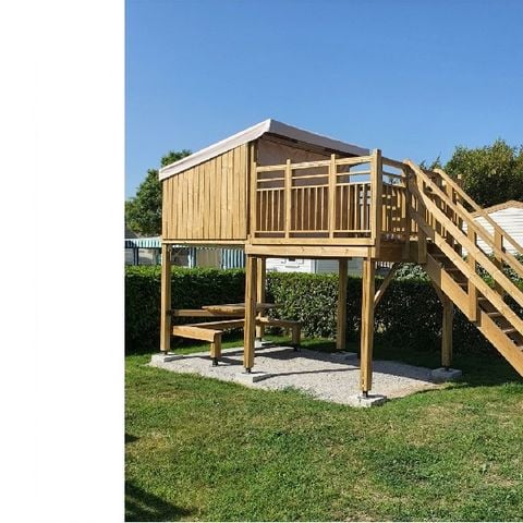 TIENDA DE LONA Y MADERA 2 personas - Campétoile (sin instalaciones sanitarias)