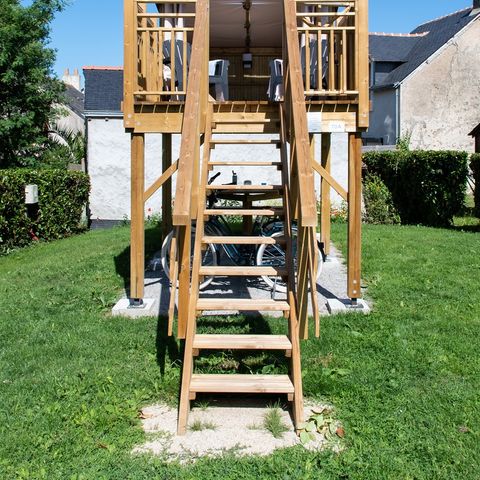 TIENDA DE LONA Y MADERA 2 personas - Campétoile (sin instalaciones sanitarias)