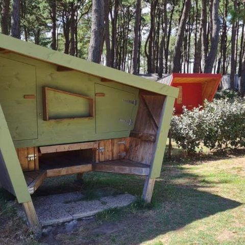 Accommodatie 2 personen - Randoétapes - Houtstructuur + elektriciteit - Randoétapes