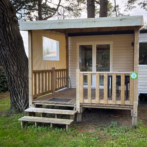 MOBILE HOME 2 people - - 20m² - 1 bedroom - 9m² covered terrace -