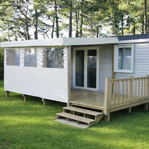 MOBILHOME 6 personnes - - de 33m² à 40m² - 3 chambres - terrasse couverte/semi-couverte -