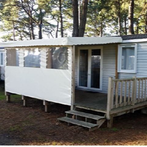 Mobile home 6 persons - - from 33m² to 40m² - 3 bedrooms - covered/semi-covered terrace