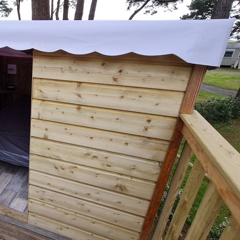 Uniek 2 personen - Camp'Étoile - Houten structuur en canvas + elektriciteit - Fietsdorp