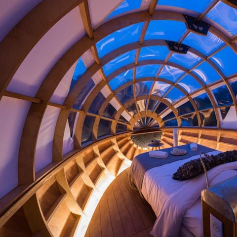 UNIEKE ACCOMMODATIE 2 personen - Caballon - Houten structuur en zeildoek + elektriciteit