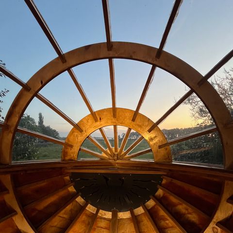 AUßERGEWÖHNLICHE UNTERKUNFT 2 Personen - Caballon - Struktur aus Holz und Leinwand + Strom -.