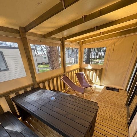 Mobile home 6 persons - Mobil home Confort plus - 27m² - 2 bedrooms + convertible - covered terrace