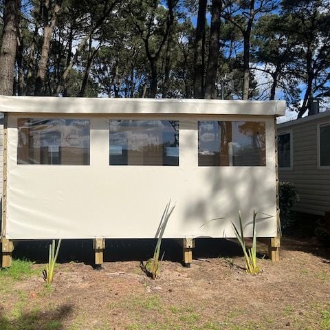 Mobile home 6 persons - Mobil home Confort plus - 27m² - 2 bedrooms + convertible - covered terrace