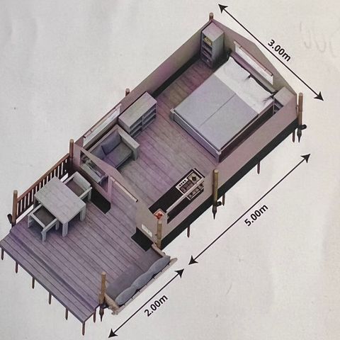 TENDA DA CAMPEGGIO 2 persone - Safari Tenda eccezionale senza servizi igienici