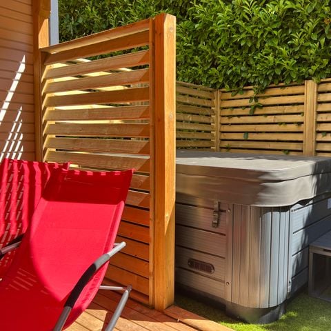 Stacaravan 4 personen - Stacaravan PREMIUM "SPA" 4 pers klimmen 2 sl.k.