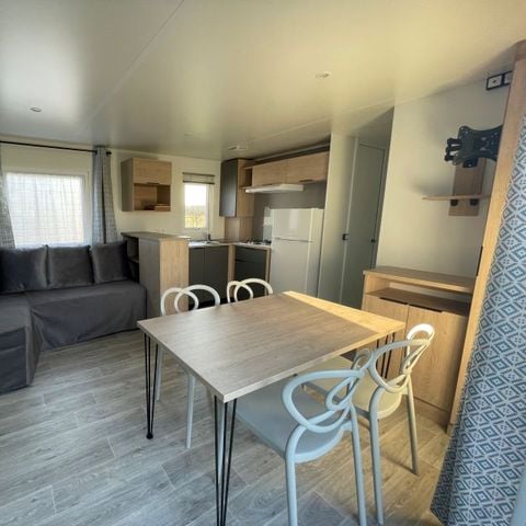 Mobile home 6 persons - Confort 35M2 (3bed-6 pers) + covered terrace