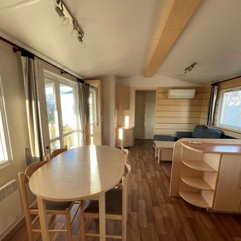Stacaravan 6 personen - Premium 41m2 (3bed-6pers) + 2 badkamers + airconditioning