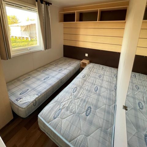 MOBILHOME 6 personas - Mobil Home Premium 41m2 (3bed-6pers) + 2 baños + aire acondicionado