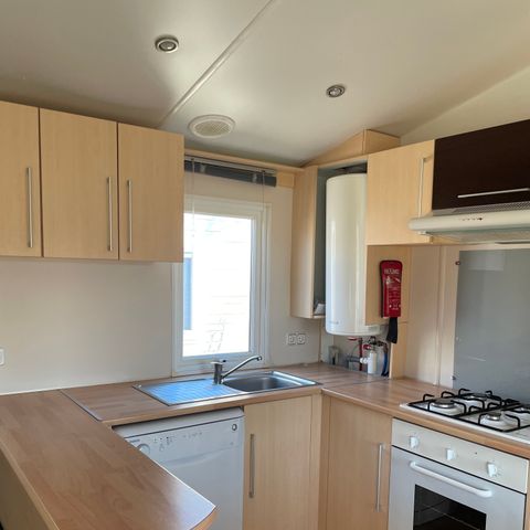 MOBILHOME 6 personas - Mobil Home Premium 41m2 (3bed-6pers) + 2 baños + aire acondicionado