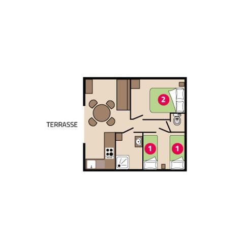 CHALET 4 persone - Chalet Horizon da 4 posti letto
