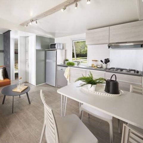 MOBILE HOME 6 people - | Premium Exclusive | 3 Bedrooms | 6 Pers. | Raised terrace | Air conditioning | TV